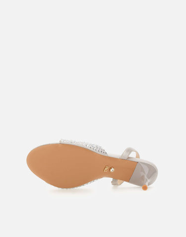 TWENTYFOURHAITCH Sandali "Dominicus" SILVER Donna 