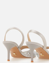 TWENTYFOURHAITCH Sandali "Dominicus" SILVER Donna 