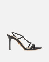 TWENTYFOURHAITCH Sandali "Flamenco" BLACK Donna 