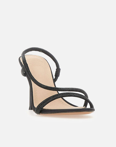 TWENTYFOURHAITCH Sandali "Flamenco" BLACK Donna 