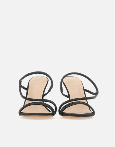 TWENTYFOURHAITCH Sandali "Flamenco" BLACK Donna 