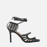 TWENTYFOURHAITCH Sandali "Molì" BLACK Donna 