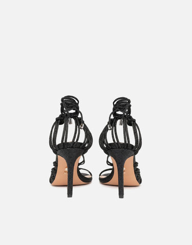 TWENTYFOURHAITCH Sandali "Molì" BLACK Donna 