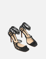TWENTYFOURHAITCH Sandali "Molì" BLACK Donna 