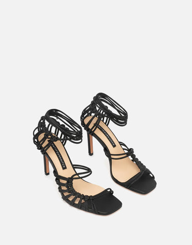 TWENTYFOURHAITCH Sandali "Molì" BLACK Donna 