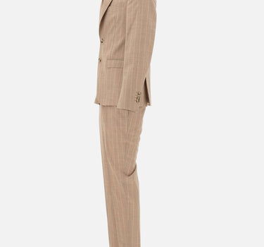 Abito gessato in lana vergine U5001 A562215 UNGARO 
