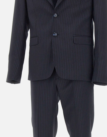 Abito gessato in lana vergine U5001 A562350 UNGARO 