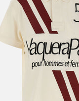 Polo con stampa VAQ11T004 OFFWHITE VAQUERA 