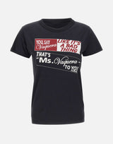T-shirt in cotone stampata VAQ11T008 BLACK VAQUERA 