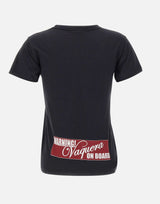 T-shirt in cotone stampata VAQ11T008 BLACK VAQUERA 
