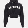 Felpa crop con cappuccio VAQ11T029 BLACK VAQUERA 