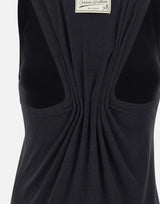 Top in misto cotone e lino 1226JTP007237A BLACK VICTORIA BECKHAM 