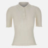 Polo con volant 1226KTP007273A WHITE VICTORIA BECKHAM 