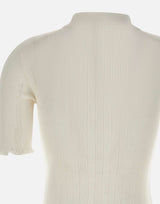 Polo con volant 1226KTP007273A WHITE VICTORIA BECKHAM 