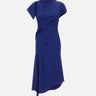 Abito asimmetrico con nodo 1226WDR007294B INDIGO VICTORIA BECKHAM 