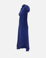 Abito asimmetrico con nodo 1226WDR007294B INDIGO VICTORIA BECKHAM 