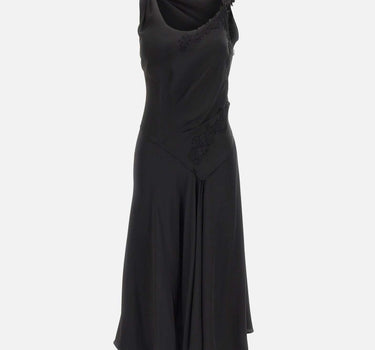 Abito con dettagli in pizzo 1226WDR007331A BLACK VICTORIA BECKHAM 