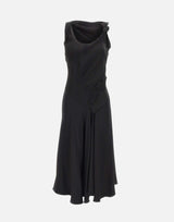 Abito con dettagli in pizzo 1226WDR007331A BLACK VICTORIA BECKHAM 