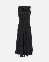 Abito con dettagli in pizzo 1226WDR007331A BLACK VICTORIA BECKHAM 