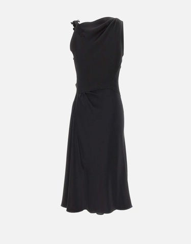 Abito con dettagli in pizzo 1226WDR007331A BLACK VICTORIA BECKHAM 