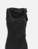 Abito con dettagli in pizzo 1226WDR007331A BLACK VICTORIA BECKHAM 