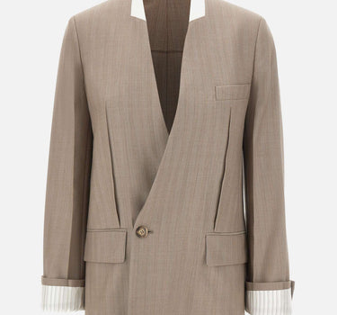 Blazer senza rever 1226WJK007214A LIMESTONE VICTORIA BECKHAM 