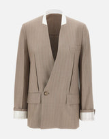 Blazer senza rever 1226WJK007214A LIMESTONE VICTORIA BECKHAM 