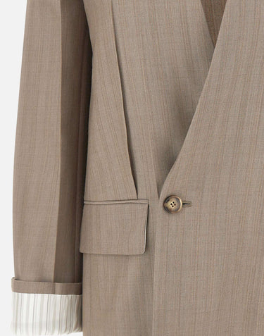 Blazer senza rever 1226WJK007214A LIMESTONE VICTORIA BECKHAM 