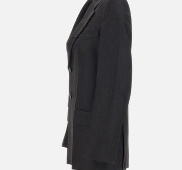 Blazer con revers a tacca 1226WJK007216A BLACK VICTORIA BECKHAM 
