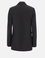Blazer con revers a tacca 1226WJK007216A BLACK VICTORIA BECKHAM 