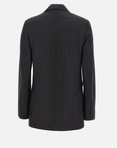 Blazer con revers a tacca 1226WJK007216A BLACK VICTORIA BECKHAM 