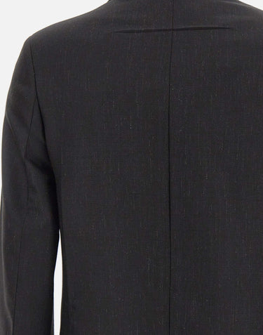 Blazer con revers a tacca 1226WJK007216A BLACK VICTORIA BECKHAM 