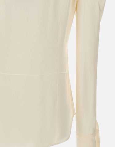 VICTORIA BECKHAM Camicia in raso con nodi WHITE Donna 