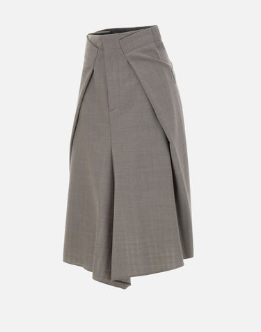 Gonna midi sartoriale 1226WSK007224B NICKEL VICTORIA BECKHAM 