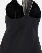 Top in seta arricciato 1226WTP007297A BLACK VICTORIA BECKHAM 