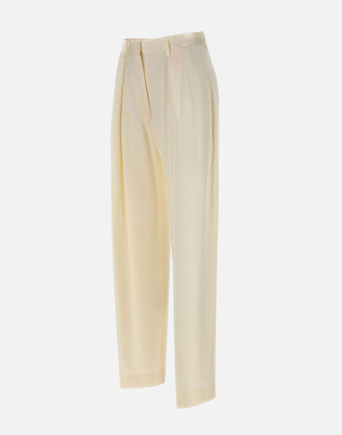 Pantalone a gamba larga 1226WTR002857P IVORY VICTORIA BECKHAM 