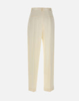 Pantalone a gamba larga 1226WTR002857P IVORY VICTORIA BECKHAM 