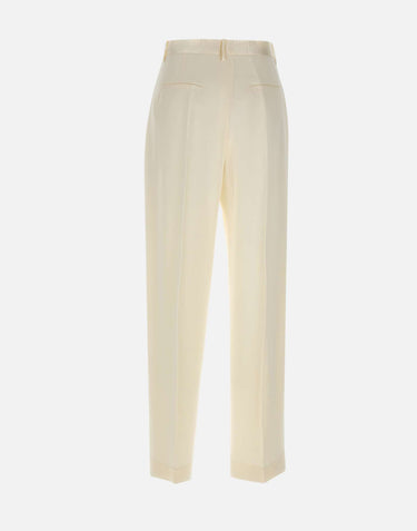 Pantalone a gamba larga 1226WTR002857P IVORY VICTORIA BECKHAM 