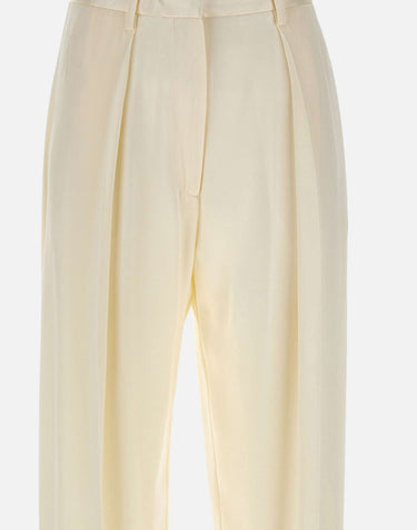 Pantalone a gamba larga 1226WTR002857P IVORY VICTORIA BECKHAM 