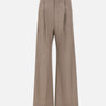 Pantaloni con vita plissettata 1226WTR007113A LIMESTONE VICTORIA BECKHAM 