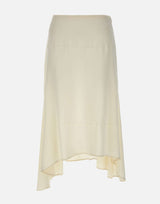 Gonna midi asimmetrica 1226WSK007245A IVORY VICTORIA BECKHAM 