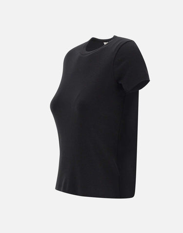 T-shirt in misto cotone Pima V090884679 001BLK VINCE. 
