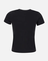 T-shirt in misto cotone Pima V090884679 001BLK VINCE. 