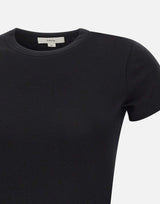 T-shirt in misto cotone Pima V090884679 001BLK VINCE. 