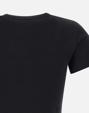 T-shirt in misto cotone Pima V090884679 001BLK VINCE. 