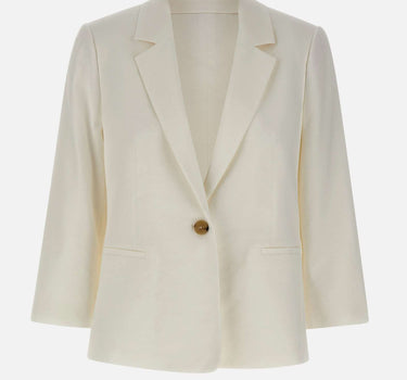 Blazer in misto lino V099891559 101OWH VINCE. 