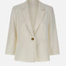 Blazer in misto lino V099891559 101OWH VINCE. 