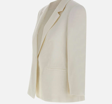 Blazer in misto lino V099891559 101OWH VINCE. 