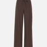 VINCE. Pantaloni in misto lino BROWN Donna 