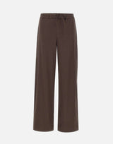 VINCE. Pantaloni in misto lino BROWN Donna 